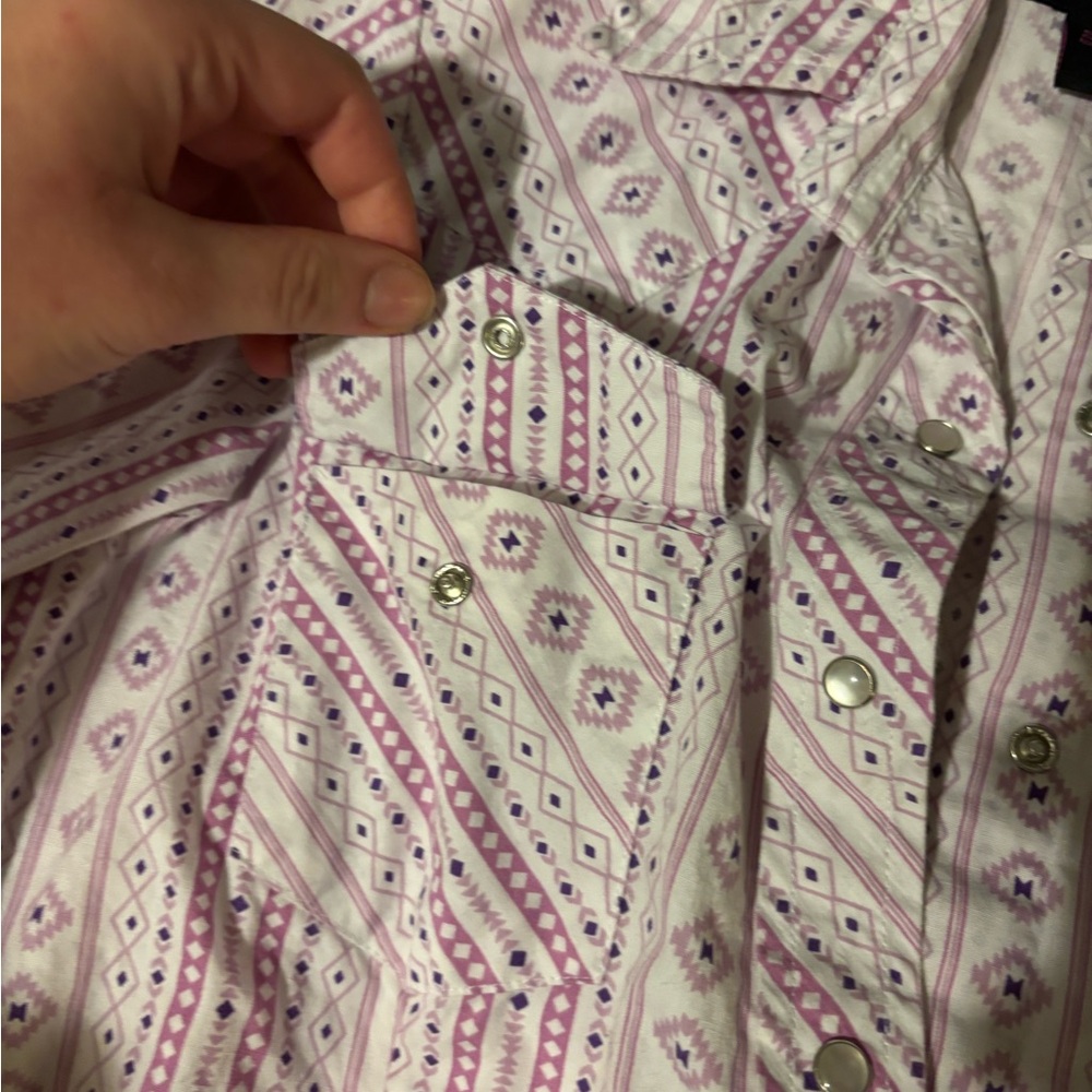 Pink Aztec button up - Picture 3 of 5